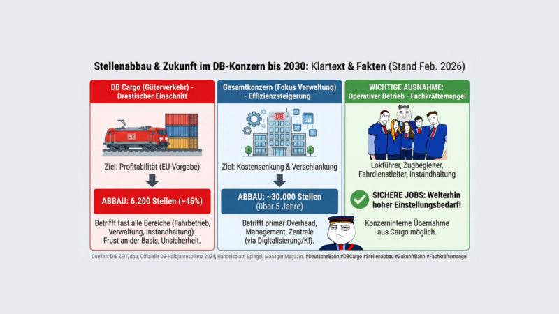 Was der Stellenabbau bei DB Cargo für Mitarbeiter wirklich bedeutet